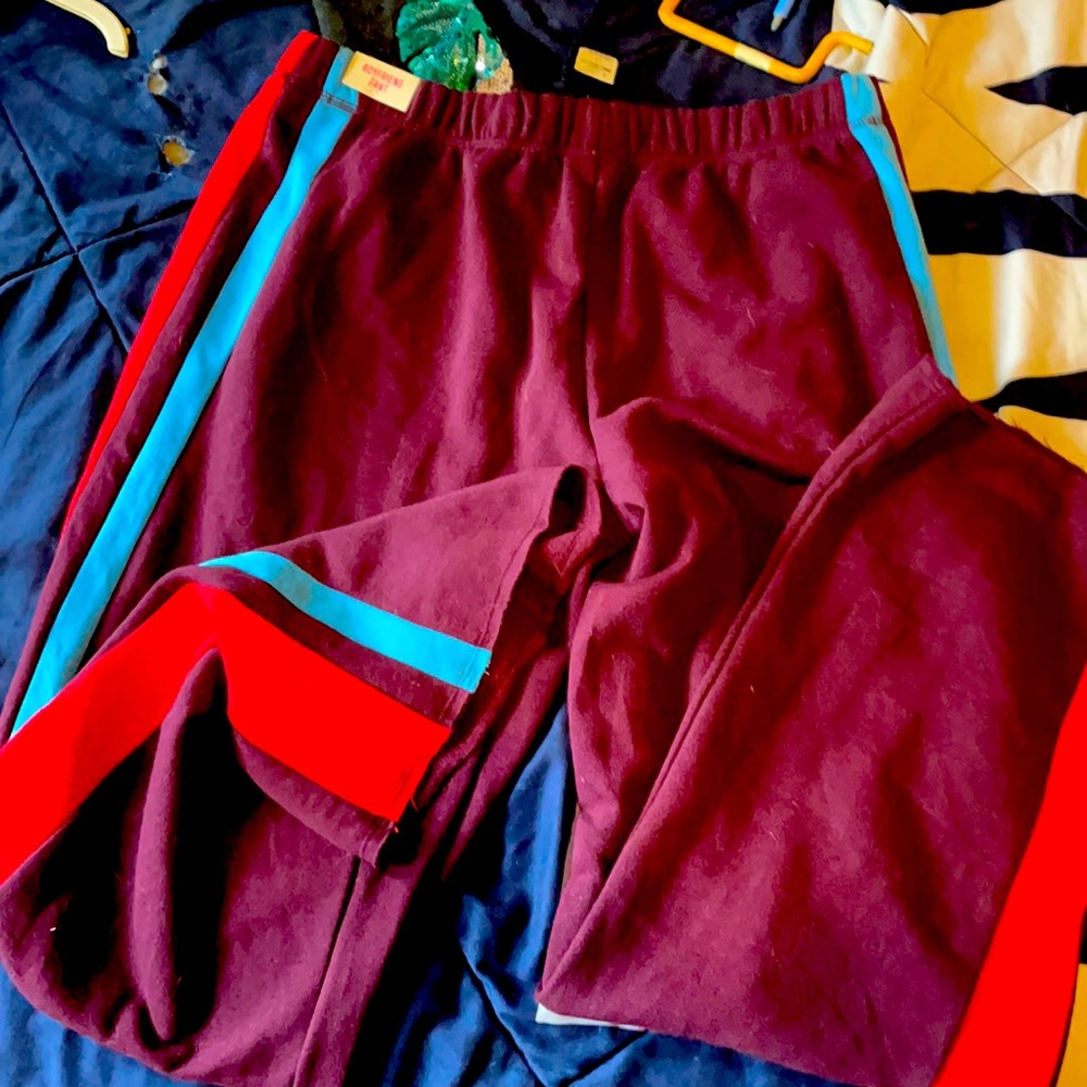 VSPINK BRAND NWT* LRG COLORBLOCK BOYFRIEND PANTS!